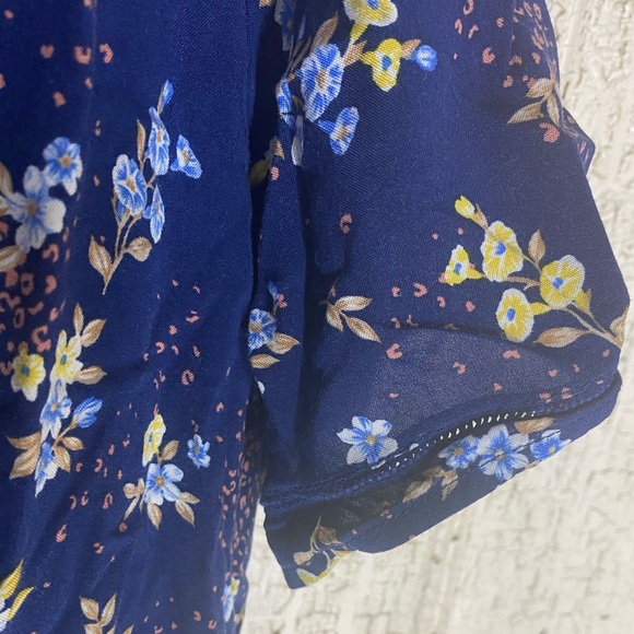 Torrid blue floral ditsy print dress 2 - Picture 7 of 10